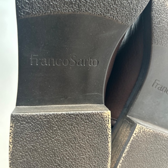 Franco Sarto Chocolate Brown Genuine Leather Knee High Boots size 9 - Picture 8 of 16